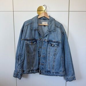 Universal Thread Studded Light Blue Denim Jacket